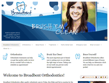 Tablet Screenshot of broadbentortho.com